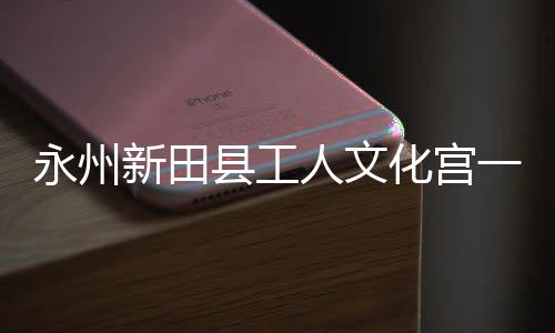 新田县工化宫投用大厅永州一楼演艺人文即将建成